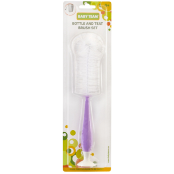 Набір йоржиків для пляшечок і сосок Baby Team, фіолетовий - Pampik - 3