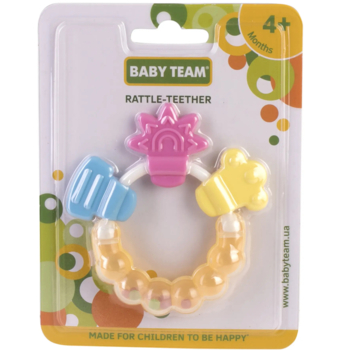 Прорізувач-брязкальце Baby Team Квіточка (8410) - Pampik - 2