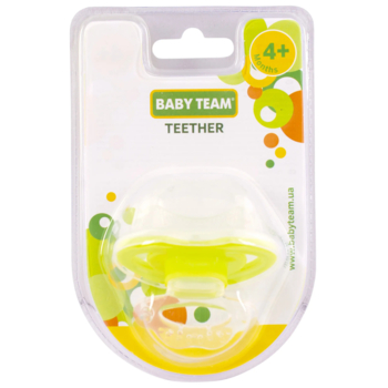 Прорізувач-масажер Baby Team (4002_зелений) - Pampik - 4