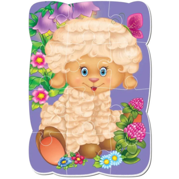 Пазли на магніті Vladi Toys Малюк зможе Овечка А5, 12 елементів (VT3301-02) - Pampik
