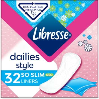 Прокладки щоденні Libresse Daily Fresh Normal Deo, 32 шт. - Pampik