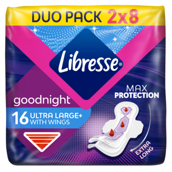 Прокладки гигиенические Libresse Ultra Goodnight Soft, 16 шт. - Pampik