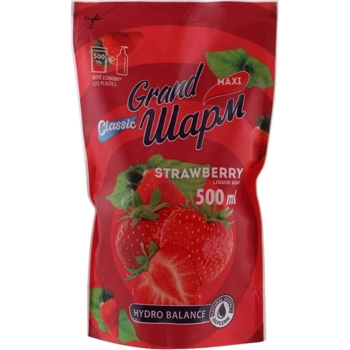 Рідке мило Grand Шарм Полуниця, дой-пак, 500 мл - Pampik