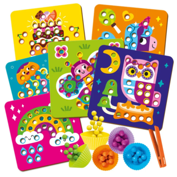 Мозаїка з дерев'яними кульками Vladi Toys Доповни картинку (ZB2002-08) - Pampik - 2