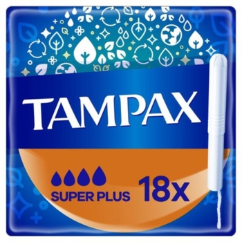 Тампони Tampax Compak Super Plus, з аплікатором, 18 шт. - Pampik
