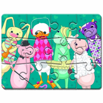 Пазли на магніті Vladi Toys Малюк зможе Звірята А5, 12 елементів (VT3301-01) - Pampik