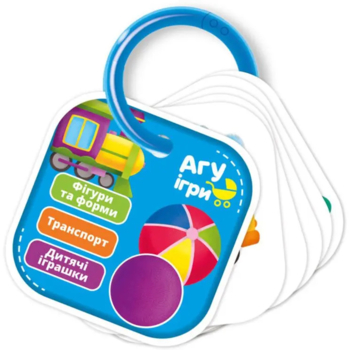 Карточки на кольце Vladi Toys Фигуры и формы, Транспорт, укр. язык (VT2000-02) - Pampik