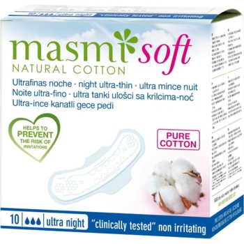 Прокладки гігієнічні Masmi Soft 3 Ultra Night, 10 шт. - Pampik