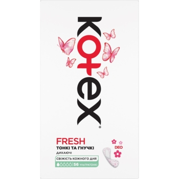 Прокладки щоденні Kotex Ultraslim Deo, 56 шт. - Pampik