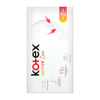 Прокладки щоденні Kotex Active Deo, 48 шт. - Pampik - 3