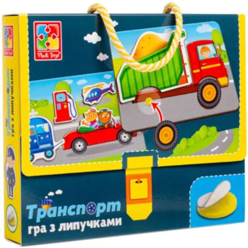 Гра з липучками Vladi Toys Транспорт (VT1302-28) - Pampik