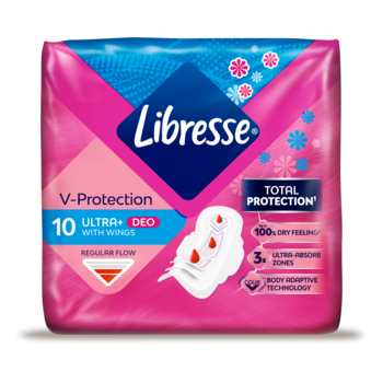Прокладки гігієнічні Libresse Ultra Normal Soft Deo, 10 шт - Pampik