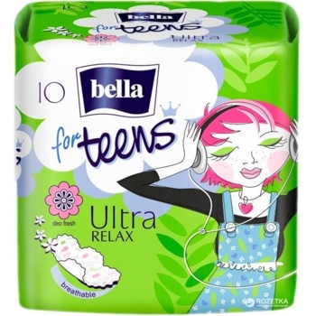 Прокладки гігієнічні Bella for Teens Ultra Relax, 10 шт. - Pampik