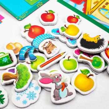 Магнитная игра с доской Vladi Toys Свойства. Академия развития. укр. язык (VT5412-03) - Pampik - 4