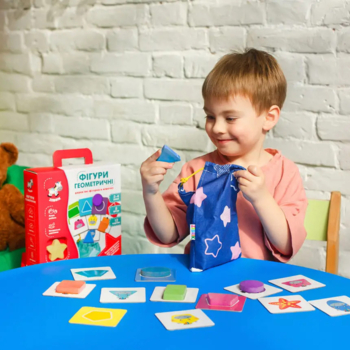 Деревянные фигурки в мешочке Vladi Toys Геометрические фигуры, укр. язык (ZB2001-02) - Pampik - 3