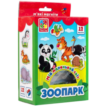 Магнитная игра Vladi Toys Мой маленький мир Зоопарк, укр. язык (VT3106-10) - Pampik