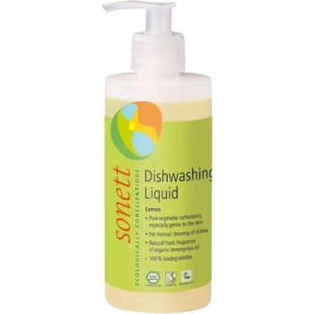 Органічний засіб для миття посуду Sonett Лимон, концентрат, 300 мл - Pampik