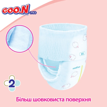 Підгузки-трусики GOO.N Plus XL (12-20 кг), 76 шт. - Pampik - 5