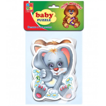 Бейбі пазли Vladi Toys Малюк зможе Лісові жителі 16 елементів (VT1106-79) - Pampik - 3