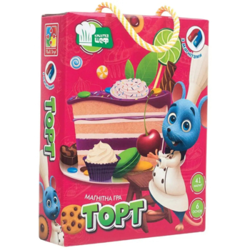 Магнитная игра Vladi Toys Торт, укр. язык (VT3004-01) - Pampik