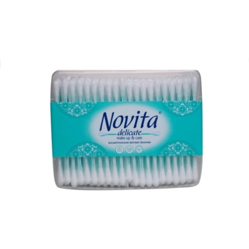 Ватні палички Novita у квадратній коробці, 300 шт. - Pampik - 2