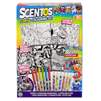 Уцінка. Ароматний набір для творчості Scentos Кумедні Розмальовки (42558) - Pampik