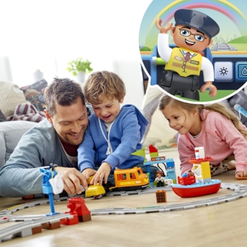 Конструктор LEGO DUPLO Town Вантажний поїзд, 105 деталей (10875) - Pampik - 3