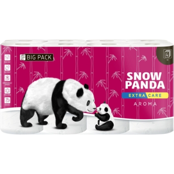 Чотиришаровий туалетний папір Сніжна Панда Extra Care Aroma, 16 рулонів - Pampik