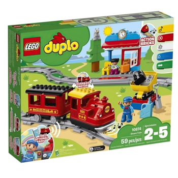 Конструктор LEGO DUPLO Town Паровоз, 59 деталей (10874) - Pampik - 2