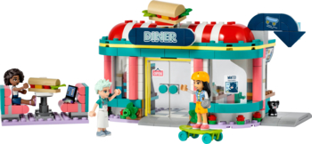 Конструктор LEGO Friends Хартлейк Сіті: ресторанчик у центрі міста, 346 деталей (41728) - Pampik - 2