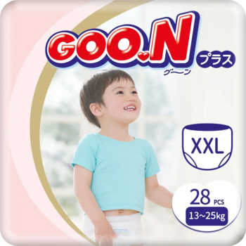 Подгузники-трусики унисекс Goo.N Plus XXL (13-25 кг), 28 шт. - Pampik