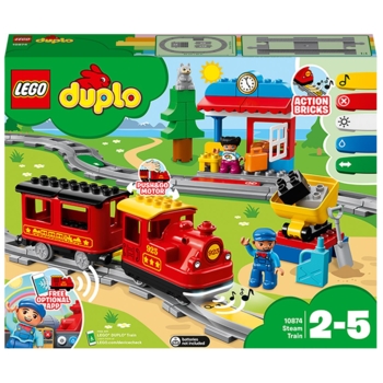 Конструктор LEGO DUPLO Town Паровоз, 59 деталей (10874) - Pampik