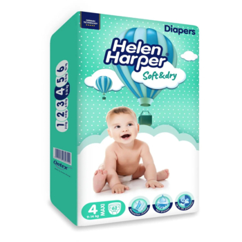 Підгузки на липучках Helen Harper Soft & Dry Maxi 4 (7-18 кг), 46 шт. - Pampik - 2