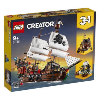 Конструктор LEGO Creator 3 v 1 Піратський корабель, 1264 деталей (31109) - Pampik