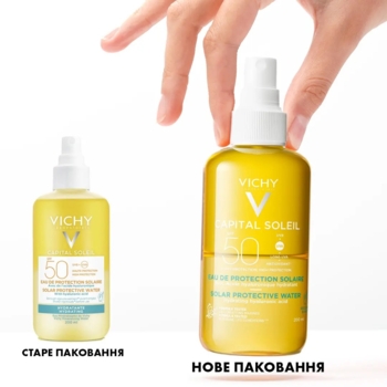 Сонцезахисний водний двофазний спрей з гіалуроновою кислотою Vichy Capital Soleil для тіла та обличчя, SPF50, 200 мл - Pampik - 5