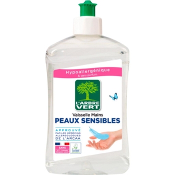 Засіб для миття посуду L'Arbre Vert Чутлива шкіра, 500 мл - Pampik