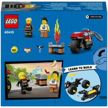 Конструктор LEGO City Пожарный спасательный мотоцикл, 57 деталей (60410) - Pampik - 2