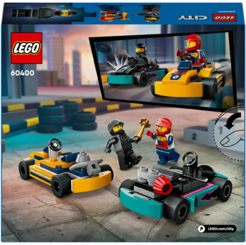 Конструктор LEGO City Картинг и гонщики и гонщики, 99 деталей (60400) - Pampik - 2