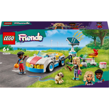 Конструктор LEGO Friends Електромобіль та зарядний пристрій, 170 деталей (42609) - Pampik