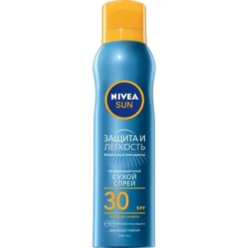 Спрей освіжаючий сонцезахисний Nivea Захист і прохолода SPF 30, 200 мл - Pampik