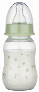 Пляшечка Baby-Nova Droplets, 130 мл, зелений (3960074) - Pampik