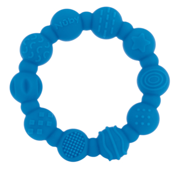 Силіконовий прорізувач Nuby з кліпсою, синій (NV0613001blue) - Pampik - 2