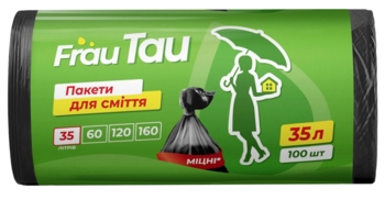 Пакеты для мусора Frau Tau 35 л, 100 шт. - Pampik