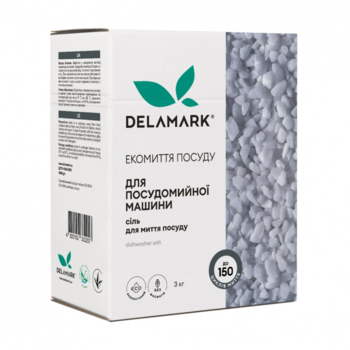 Сіль для посудомийної машини DeLaMark, 3 кг - Pampik