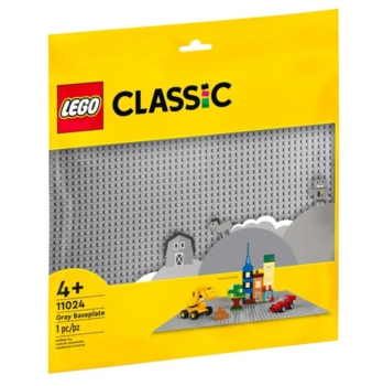 Конструктор LEGO Classic Базовая пластина серого цвета, 1 деталь (11024) - Pampik