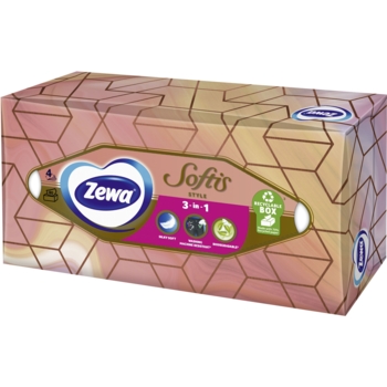 Серветки Zewa Softis чотиришарові, 80 шт. - Pampik - 5