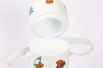 Термоконтейнер для бутылочки Lindo Мишка, красный (Pk 908 в черв) - Pampik - 3