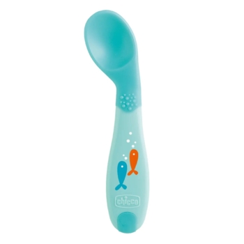 Ложка Chicco First Spoon, від 8 місяців, блакитний (16100.20) - Pampik