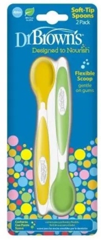 Набор ложек Dr. Brown's, желтый с зеленым, 2 шт. (TF011-P3) - Pampik - 5