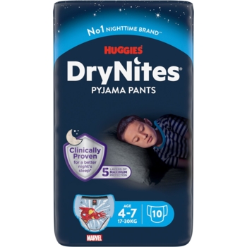Підгузки-трусики Huggies DryNites 4-7 років (17-30 кг), 20 шт. (2 уп. x 10 шт.) - Pampik - 2